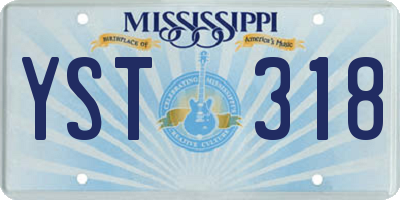 MS license plate YST318