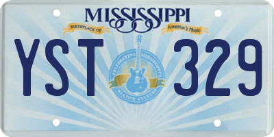 MS license plate YST329