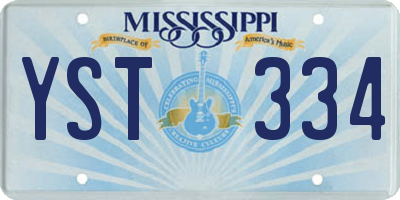 MS license plate YST334