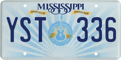 MS license plate YST336