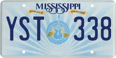 MS license plate YST338