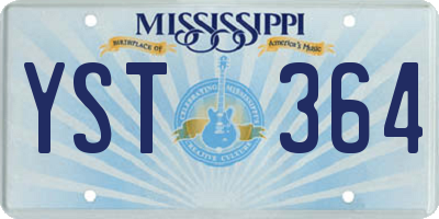 MS license plate YST364