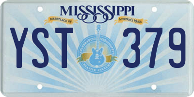 MS license plate YST379
