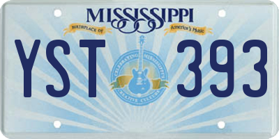 MS license plate YST393