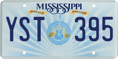 MS license plate YST395
