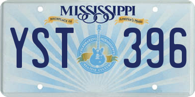 MS license plate YST396