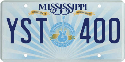 MS license plate YST400