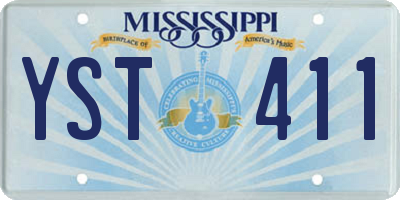 MS license plate YST411