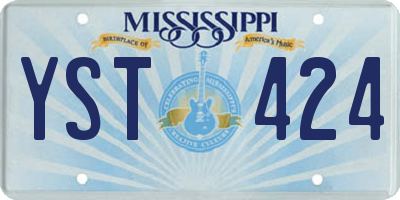 MS license plate YST424