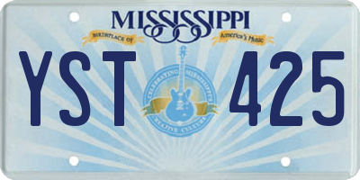 MS license plate YST425