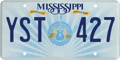 MS license plate YST427