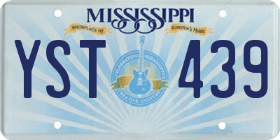 MS license plate YST439