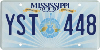 MS license plate YST448