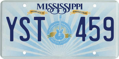 MS license plate YST459