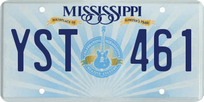 MS license plate YST461