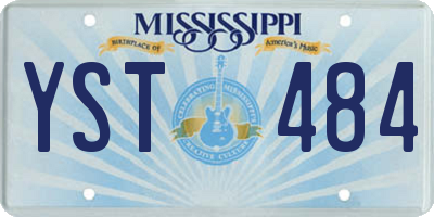 MS license plate YST484