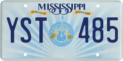 MS license plate YST485
