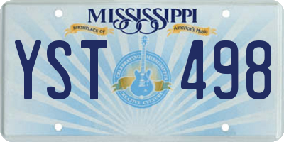 MS license plate YST498
