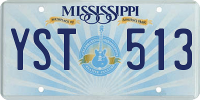 MS license plate YST513
