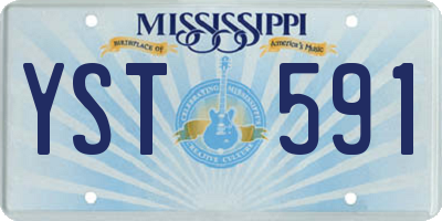 MS license plate YST591