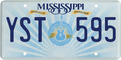 MS license plate YST595