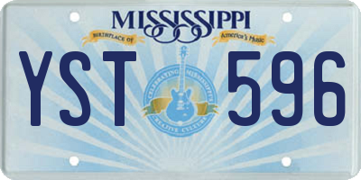 MS license plate YST596