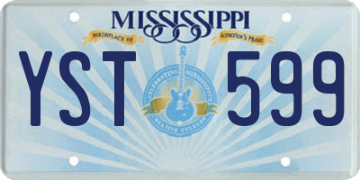 MS license plate YST599