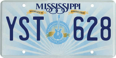 MS license plate YST628