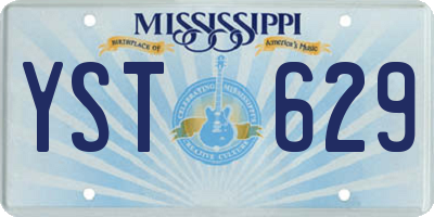 MS license plate YST629