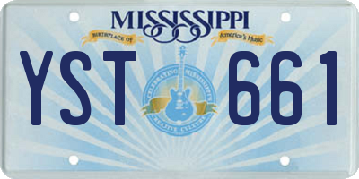MS license plate YST661