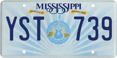 MS license plate YST739