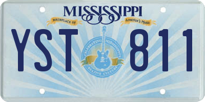 MS license plate YST811