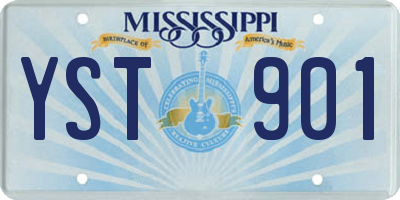 MS license plate YST901