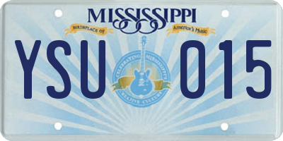 MS license plate YSU015