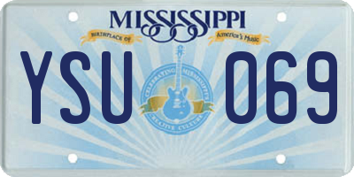 MS license plate YSU069