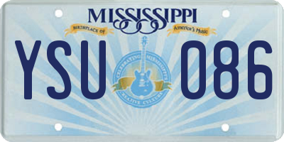 MS license plate YSU086