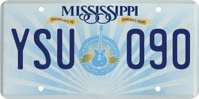 MS license plate YSU090