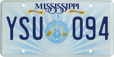 MS license plate YSU094