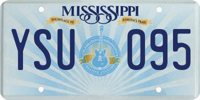 MS license plate YSU095
