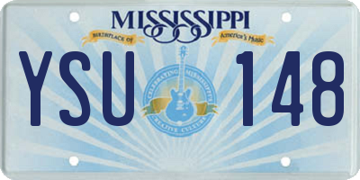 MS license plate YSU148