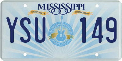 MS license plate YSU149