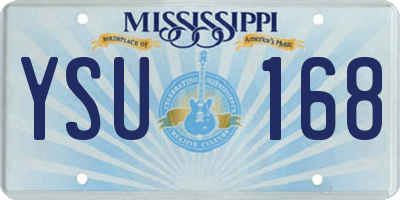 MS license plate YSU168