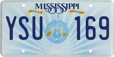 MS license plate YSU169