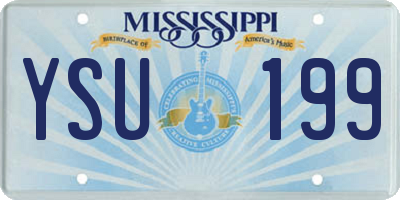MS license plate YSU199
