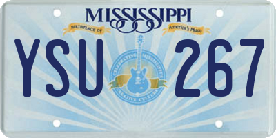 MS license plate YSU267