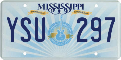 MS license plate YSU297