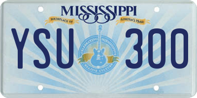 MS license plate YSU300