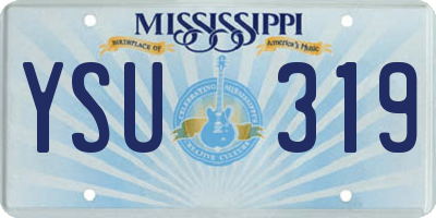 MS license plate YSU319