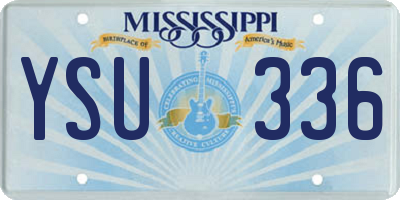 MS license plate YSU336