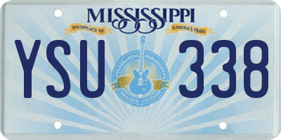MS license plate YSU338